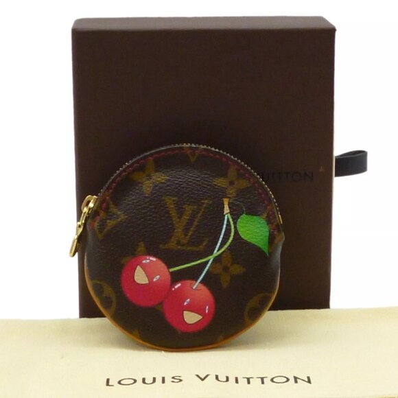 Authentic LOUIS VUITTON Porte Monnaie Rond Monogram Cherry M95043 #W501135 - Picture 1 of 16